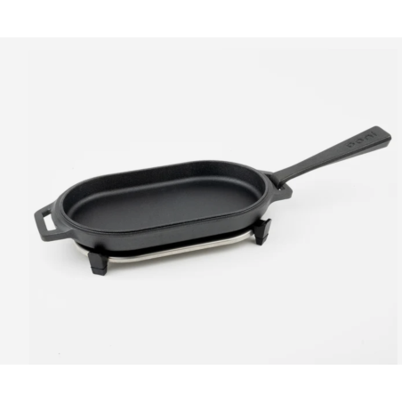 Poêle Ooni Sizzler en fonte | Plat ovale | pizzaovens.mu